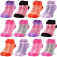 thumbnail image 1 of GENTABY 12 Pairs Girls Socks Cotton Ankle Socks For Kids 1-14 Years, 1 of 7