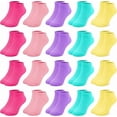 thumbnail image 1 of GENTABY 20 Pairs Toddler Girls Ankle Socks, Low Cut Short Soft Socks for Girls Kids Children Aged 1-13, 1 of 7