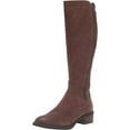 thumbnail image 1 of GENTLE SOULS KENNETH COLE Womens Brown Goring Cushioned Round Toe Block Heel Zip-Up Leather Riding Boot 8 M, 1 of 4