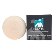 GENTS All Natural Mens Sensitive Shaving Soap Set with Shea Butter, Fragrance Free