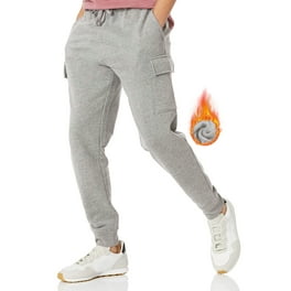 Vibes Men s Fleece Cargo Sweatpants Relaxed Fit Bungee Cord Open Bottom Walmart