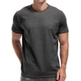 thumbnail image 1 of GENTS BLISS Crew Neck Men T shirts Short Sleeve Shirts for Men Contrast Lines Casual Men Shirts, 1 of 7