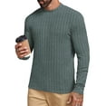 thumbnail image 1 of GENTS BLISS Long Sleeve Mens Shirts Casual Pullover Shirts for Men Lightweight Invisible Stripes Men Tshirts, 1 of 8
