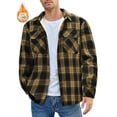 thumbnail image 1 of GENTS BLISS Flannel Shirts for Men Plaid Button Up Men Shirts Fleece Men Jacket Coat with Pocket, 1 of 14