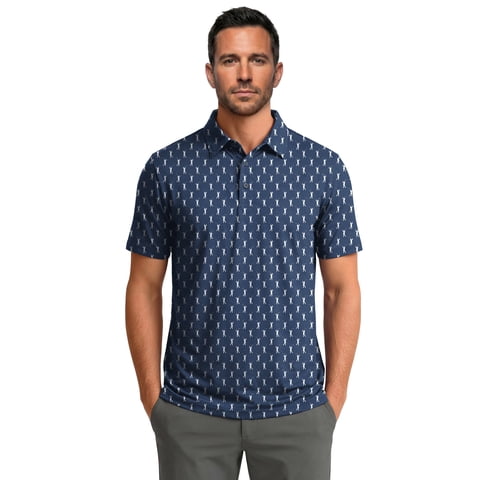 Golf Men Shirts Short Sleeve Shirts for Men Floral Print Men Polo Shirts