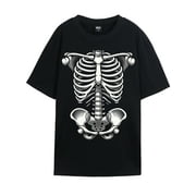 GENTS BLISS Heavyweight Graphic T-shirts Halloween Tee Skull Ghosts Tee Funny Casual Shirts Size XS-3XL