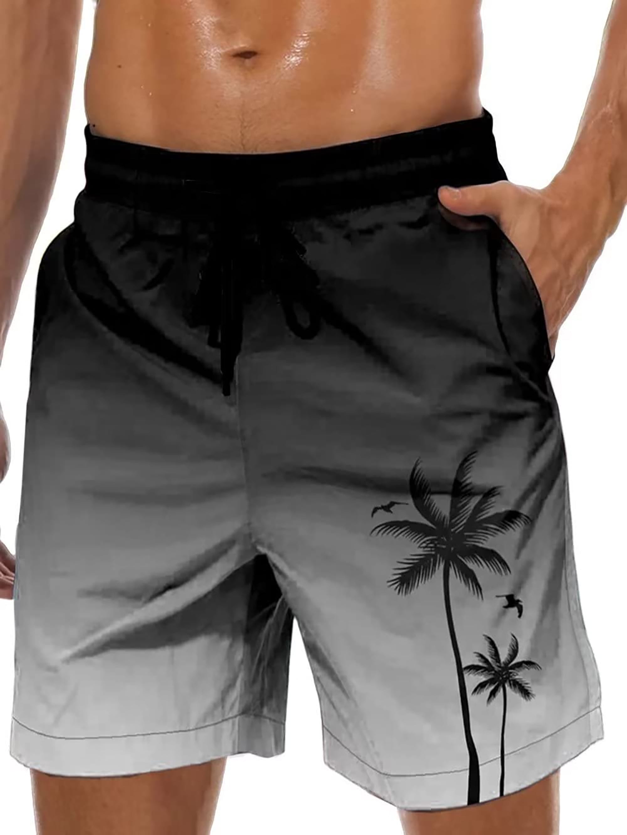 Gents Bliss Hawaiian Men Shorts Bathing Mesh Lining Beach Shorts with ...