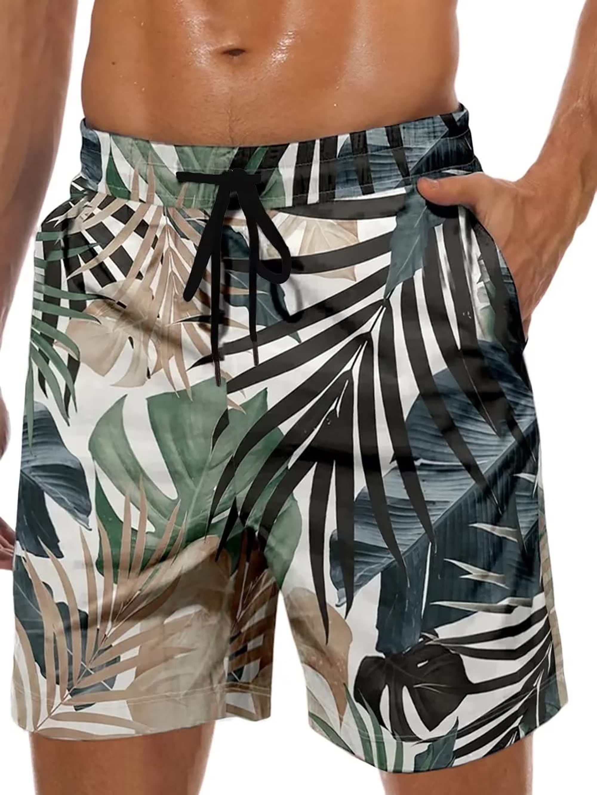 GENTS BLISS Hawaiian Men Shorts Bathing Mesh Lining Beach Shorts for ...