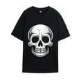thumbnail image 1 of GENTS BLISS Heavyweight Graphic T-shirts Halloween Tee Skull Ghosts Tee Funny Casual Shirts Size XS-3XL, 1 of 7