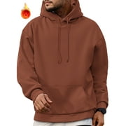 GENTS BLISS Heavyweight Men Hoodies Sweatshirts Fleece Long Sleeve Sweatshirts for Men Drawstring Collar Men Hoodies with Kangaroo Pocket