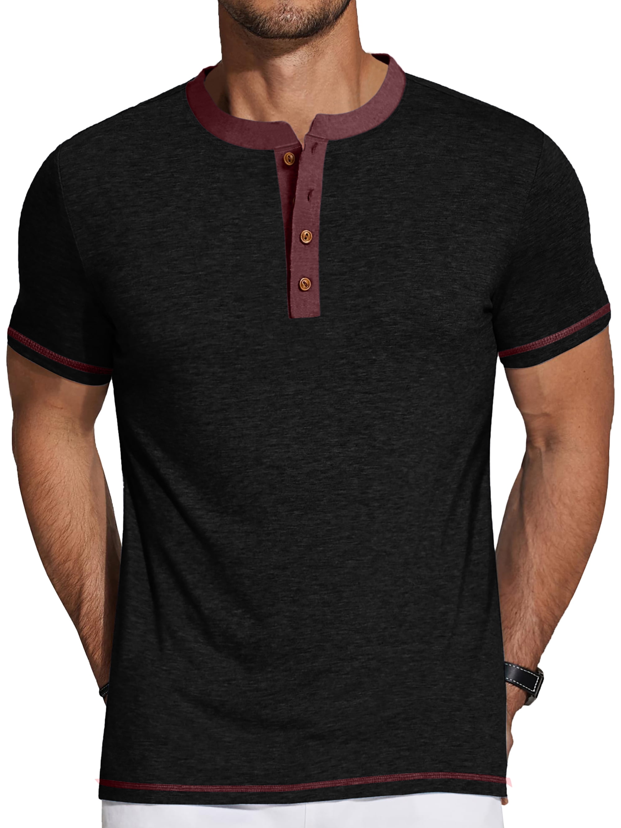 Gents Bliss Henley Men Shirts, Short Sleeve T-Shirts, Crew Neck ...