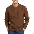 thumbnail image 1 of GENTS BLISS Henley Sweatshirts for Men Long Sleeve Crew Neck Men Sweatshirts Casual Pullover Tops with Pocket, 1 of 6