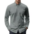 GENTS BLISS Long Sleeve Mens Dress Shirts Casual Solid Shirts for Men