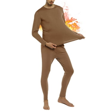 GENTS BLISS Men Thermal Underwear Fleece Lined Thermals Tops and Bottom Sets Base Underwear for Men