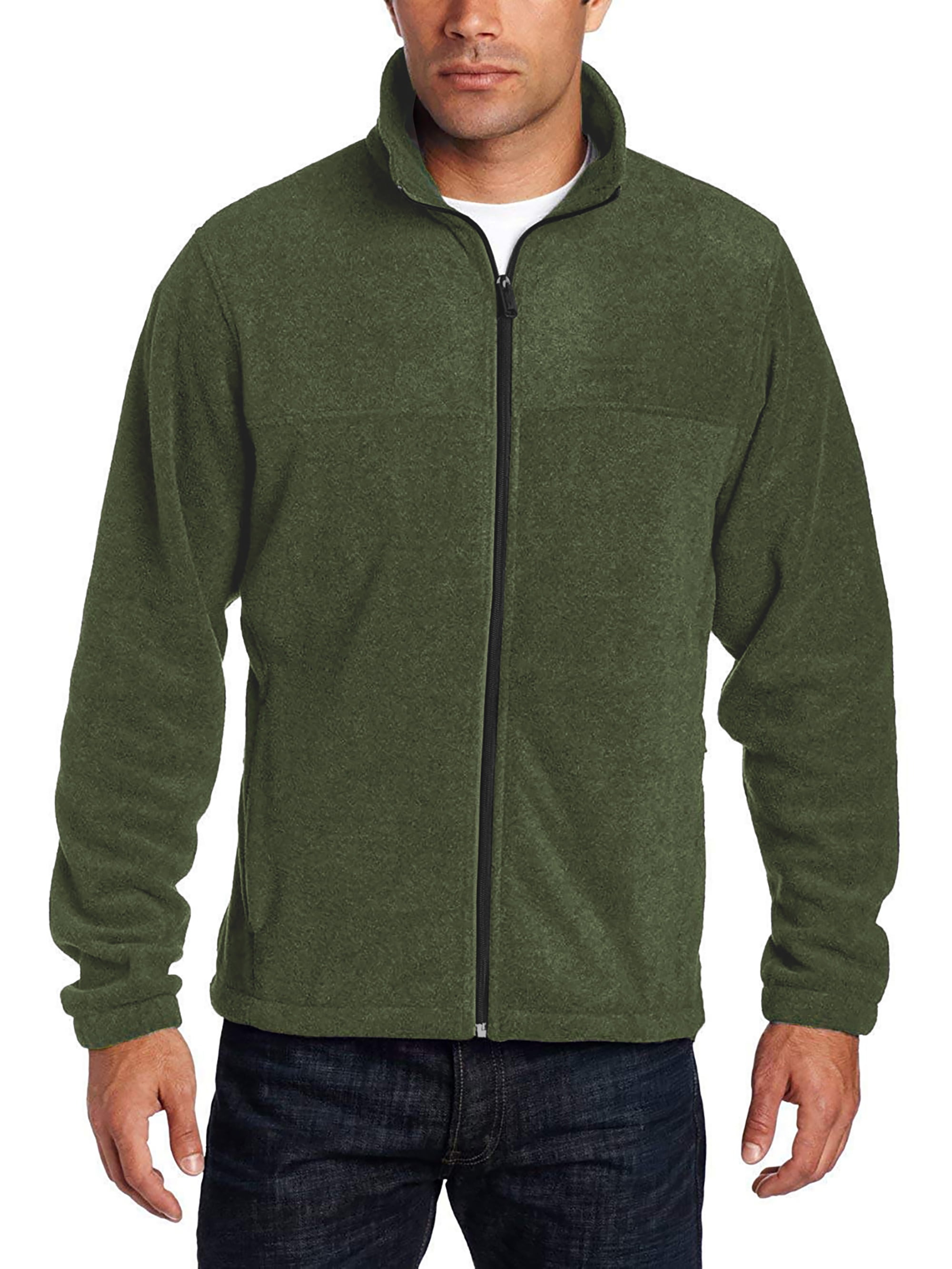Wrangler Workwear Men's Full-Zip Fleece Hooded Work Jacket