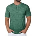 thumbnail image 1 of GENTS BLISS Short Sleeve Henley Men Shirts Crew Neck T shirts for Men Casual Printed Face Shirts for Men, 1 of 7