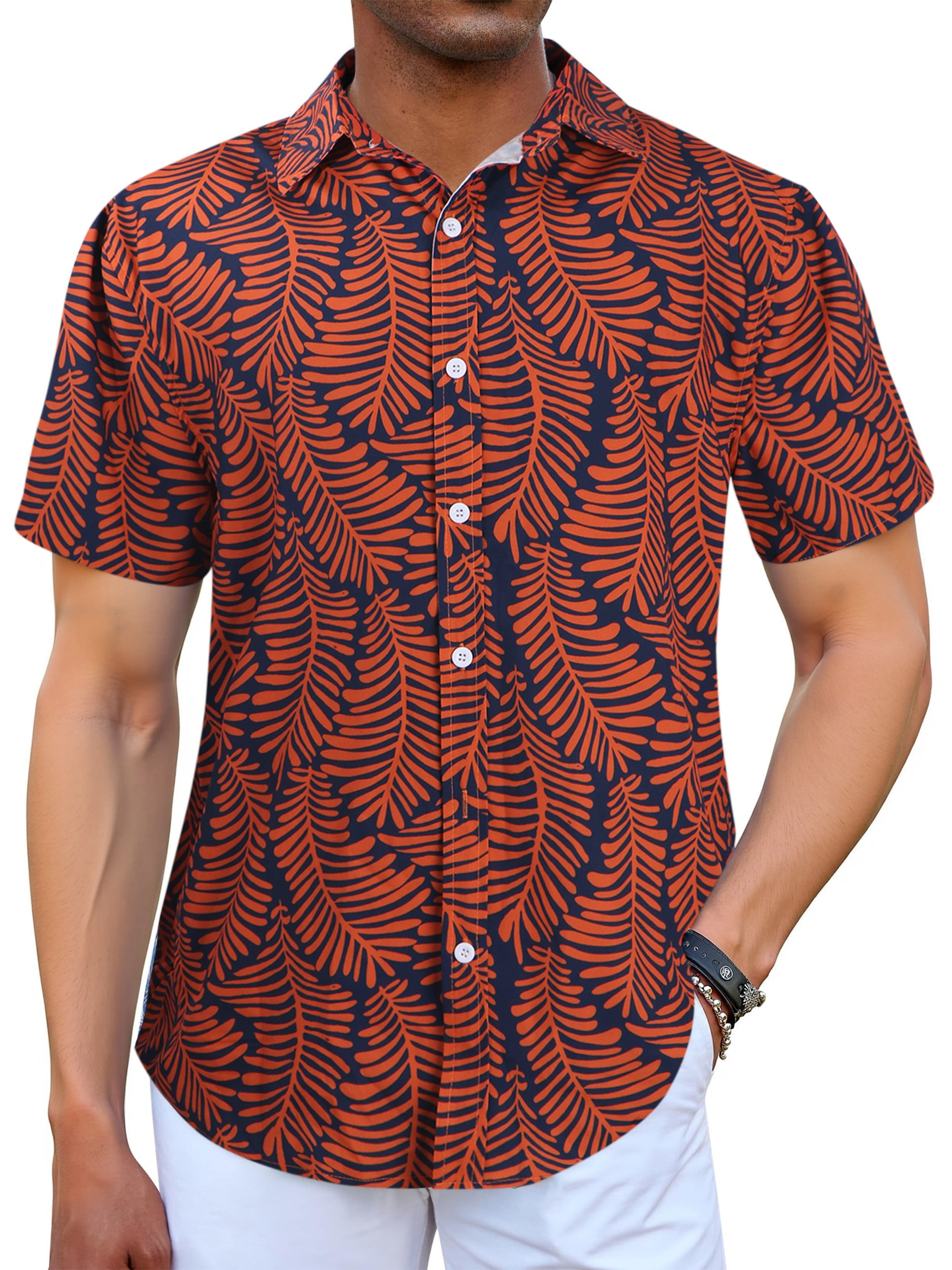 Jungen Farbverlauf Hemd Kurzarm - Button-Down Shirt Mit Pailletten Für 16 Jahre