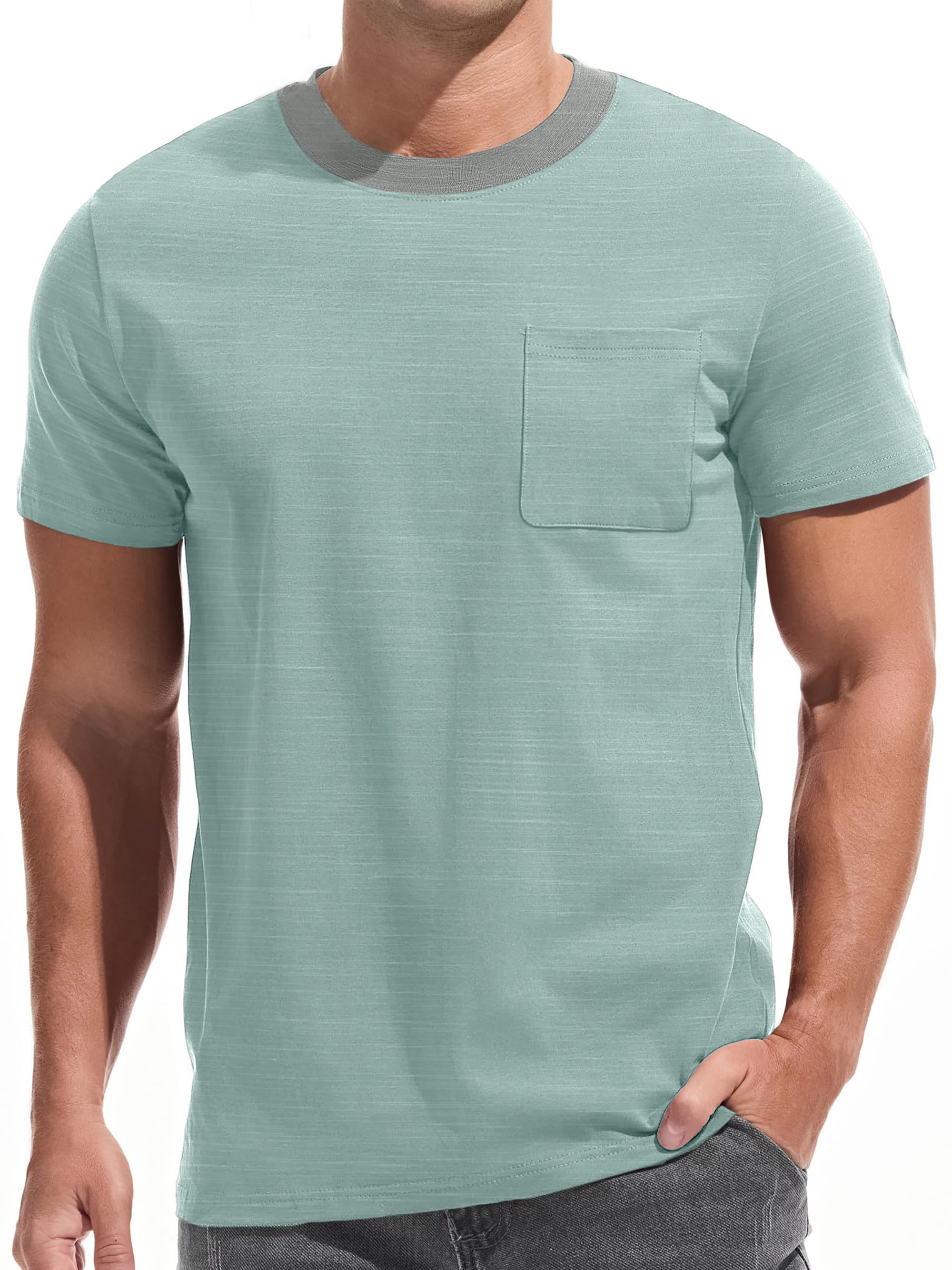 Gents Bliss Short Sleeve Men's T-Shirts, Ribbed Crew Neck, Color Block ...