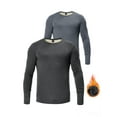thumbnail image 1 of GENTS BLISS Thermal Underwear Shirts for Men Crewneck Fleece Lined Men Thermals Tops Long Sleeve Shirts for Men Base Layer 2 Pack, 1 of 10