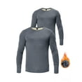 thumbnail image 1 of GENTS BLISS Thermal Underwear Shirts for Men Crewneck Fleece Lined Men Thermals Tops Long Sleeve Shirts for Men Base Layer 2 Pack, 1 of 9