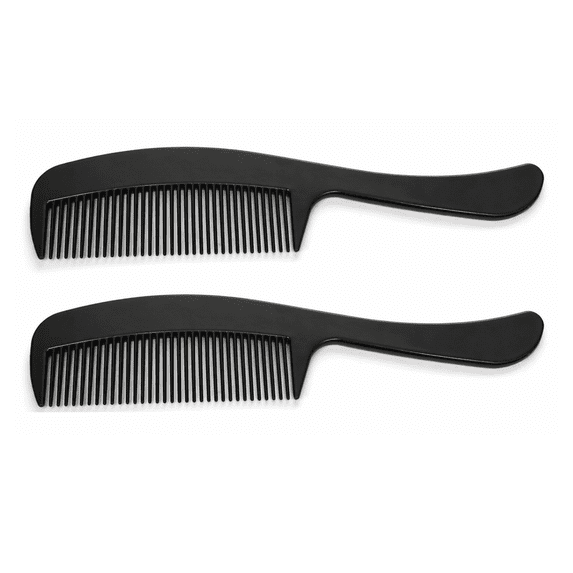 GENTS Mustache & Beard Comb Or Fine Tooth Black Comb for Men –Travel Comb 4.7” Pocket Size – Fine Tooth Plastic Comb for Grooming, Styling & Daily Use (2 Pack)