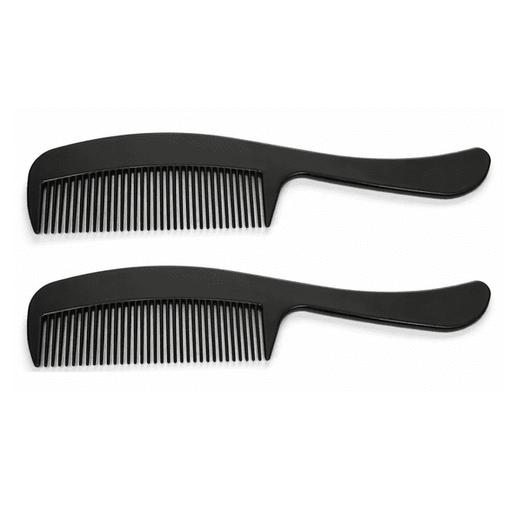 GENTS Mustache & Beard Comb Or Fine Tooth Black Comb for Men Travel Comb 4.7 Pocket Size Fine Tooth Plastic Comb for Grooming, Styling & Daily Use (2 Pack)
