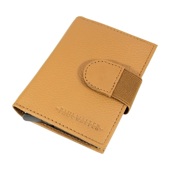 GENUINE LEATHER Men PARLIAMENT Wallet, Slim ID Credit Card Holder with RFID Blocking