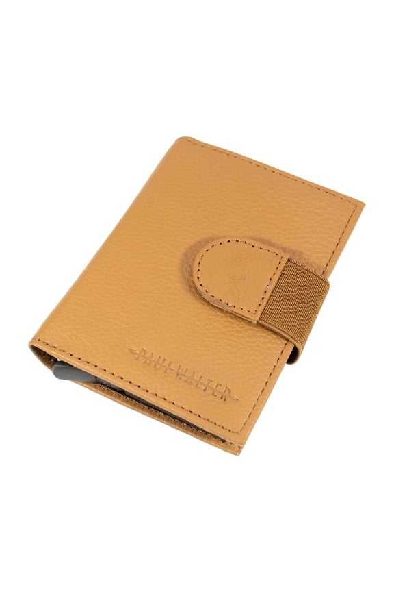 GENUINE LEATHER Men PARLIAMENT Wallet, Slim ID Credit Card Holder with RFID Blocking