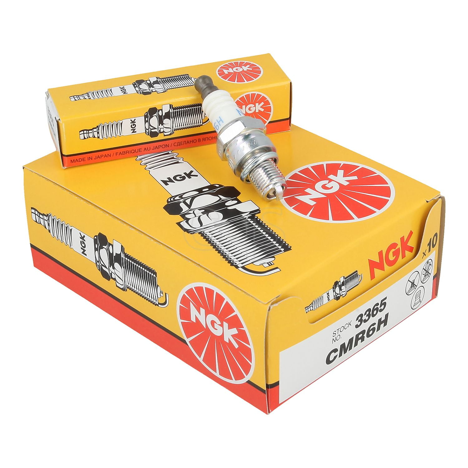 GENUINE NGK 10 Pack Spark Plugs for String Trimmers, Edgers & Backpack