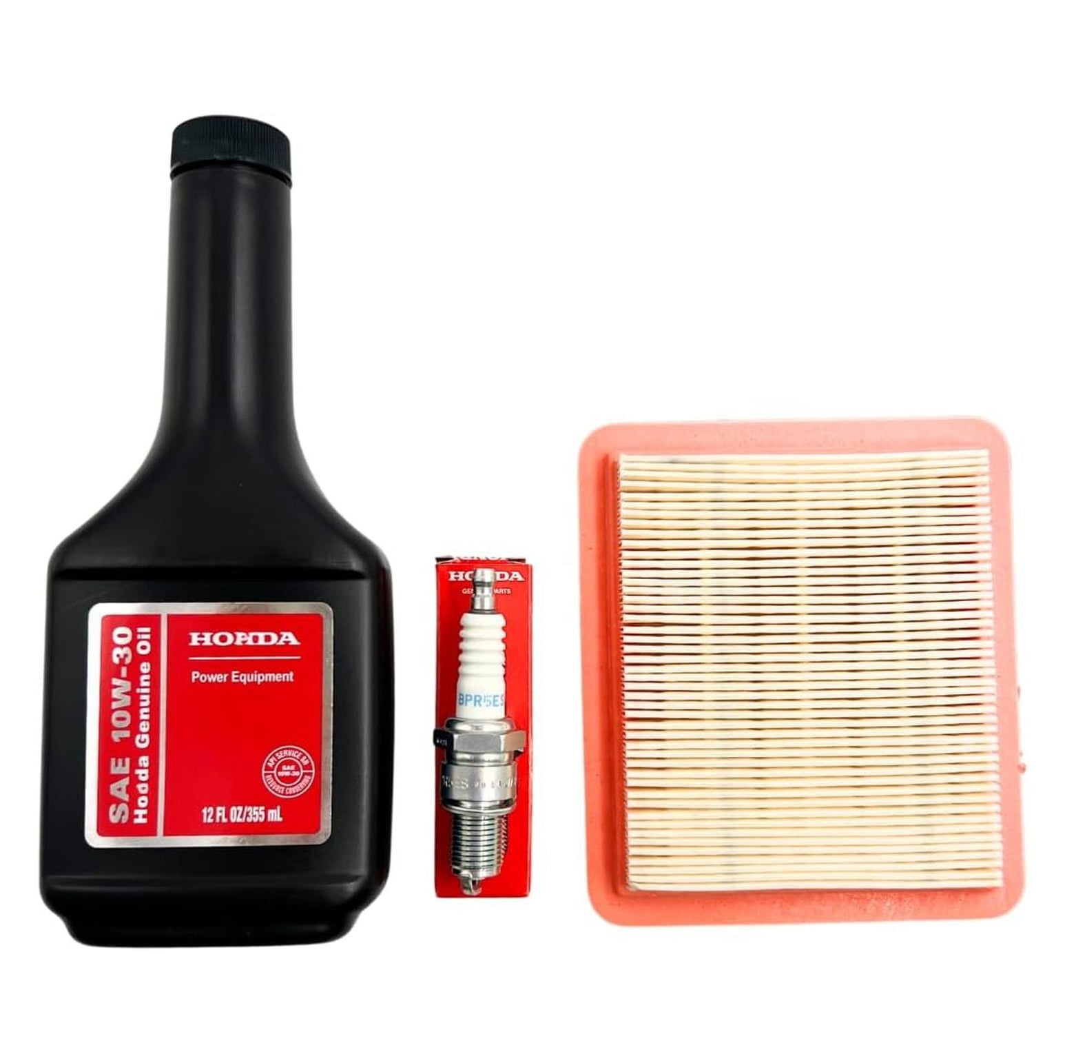 GENUINE TUNE UP KIT FOR GCV160 GCV170 GCV190LA GCV200 GC190 GC160 GC190 LAWN MOWER HRR216 HRS216 HRX217 HRX217K2 EB2800I EG2800I MOTOR OIL GENUINE AIR FILTER 17211-Z8B-901 PLUG 98079-55846