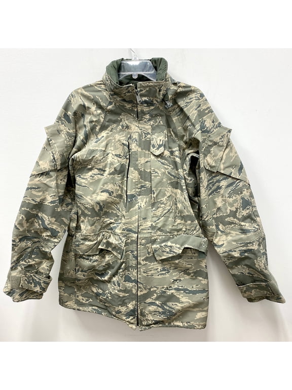 GENUINE USAF APECS ABU GORE TEX TIGER STRIPE ALL PURPOSE PARKA - SMALL REGULAR