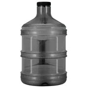 GEO 1 Gallon (128oz) BPA Free Reusable Leak-Proof Drinking Water Bottle w/48mm Screw Cap (Black)