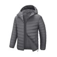 thumbnail image 1 of GEO-THERM Mens Lightweight Puffer Jacket with Hood Warm Quilted Winter Jacket Casual Thermal Insulated Coat for Ski Travel, 1 of 7