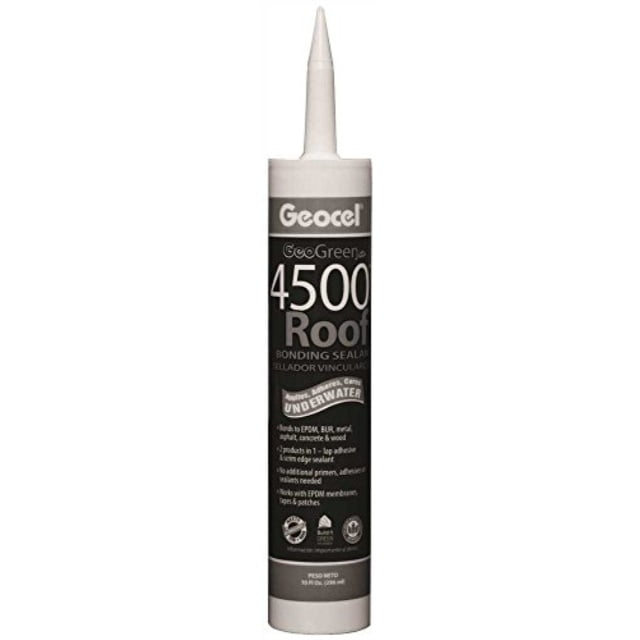 GEOCEL GC55103 4500 Series Roof Bonding Sealant, Black, Liquid, 10