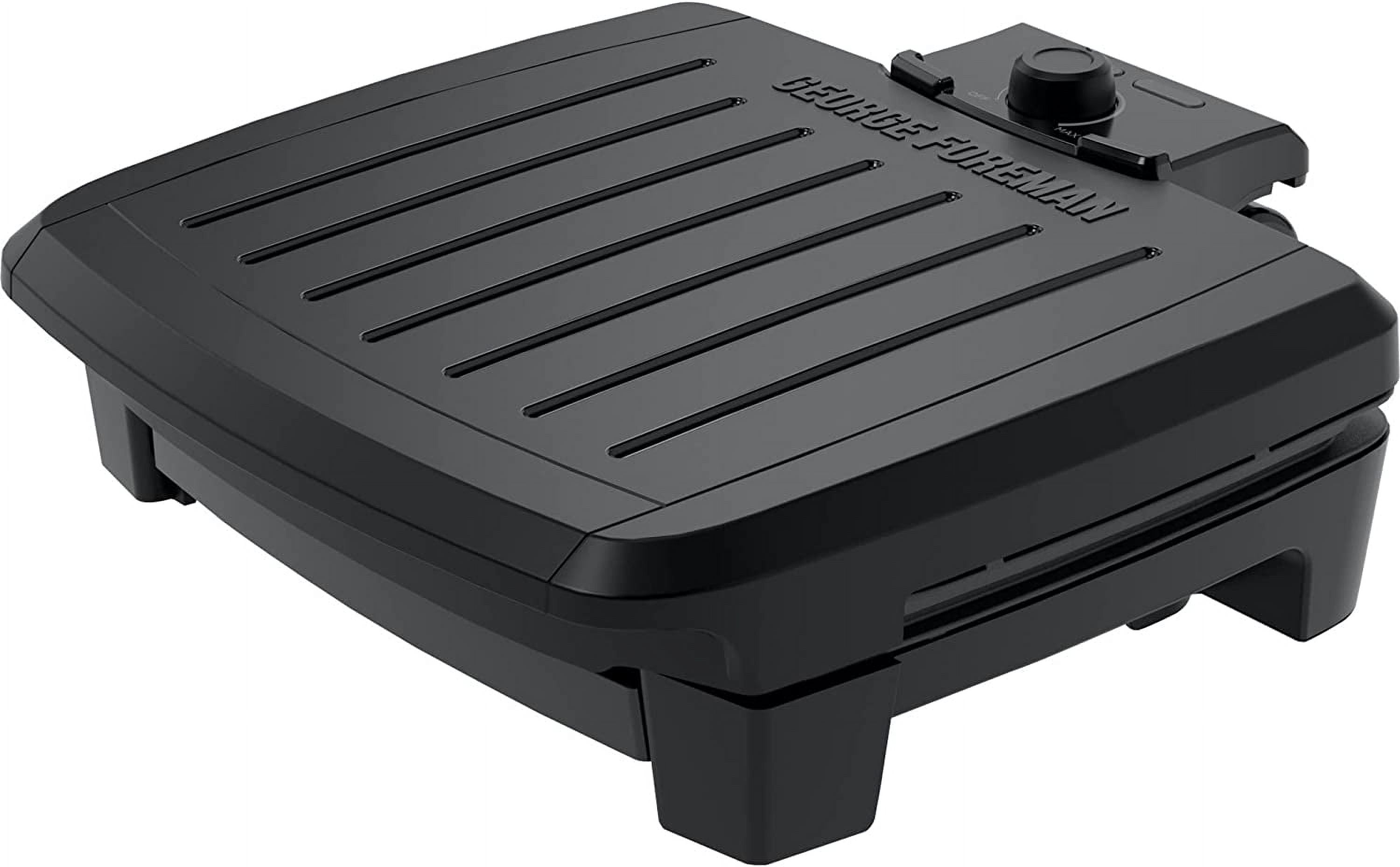Black 5-Serving Submersible Grill with Adjustable Temperature Control