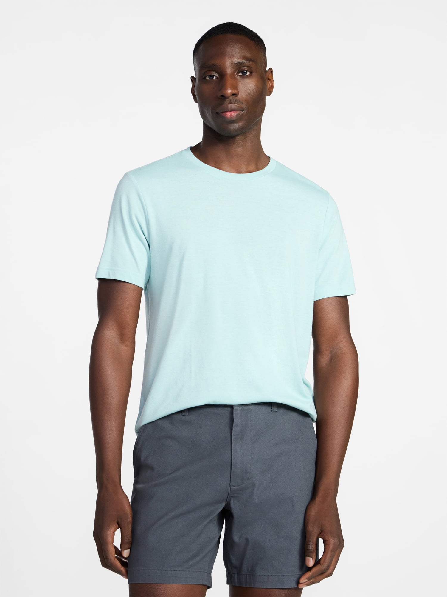 George Men's and Big Men's Classic Fit Crewneck Tee with Short Sleeves, Sizes XS-3XL