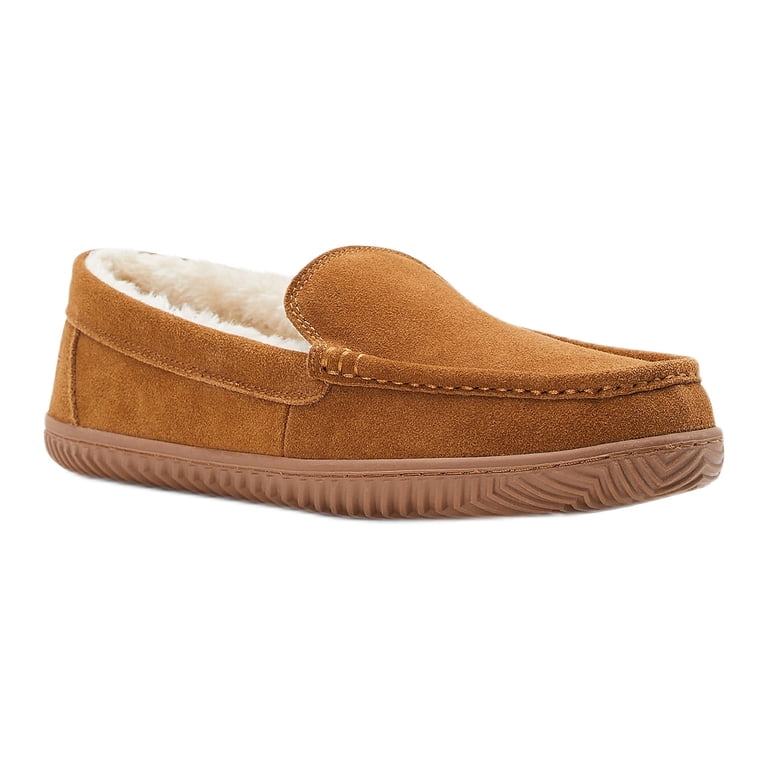 George Men's Hillcrest Suede Moccasin Slippers - Walmart.com