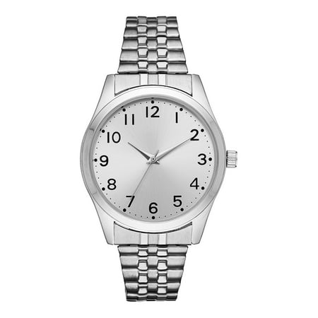 GEORGE Men's Watch: Silvertone Case, Silver Easy Read Dial, Silvertone Expansion Band (FMDOGE024)