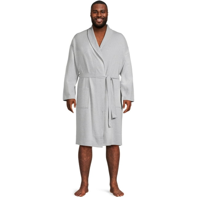 SHAWL COLLAR WAFFLE ROBE