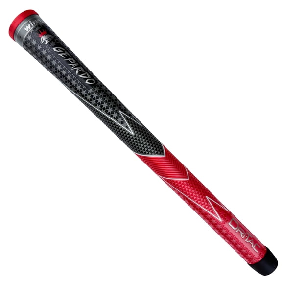 GEPARDO DRI-TAC STANDARD Golf Grip by Winn Moisture-Wicking & Shock Absorption, GD-5WG-GRD- Red, Hand Alignment & Lighter Grip Pressure, Tacky in All Weather, High-Performance Polymer