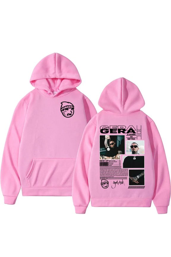 GERA MX 2025 Tour Merch Unisex Oversized Soft Long Sleeve Graphic Hoodie - Fall Winter Hip Hop Casual Streetwear