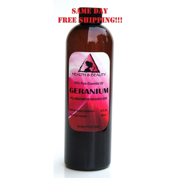 GERANIUM ESSENTIAL OIL AROMATHERAPY 100% PURE NATURAL 12 OZ