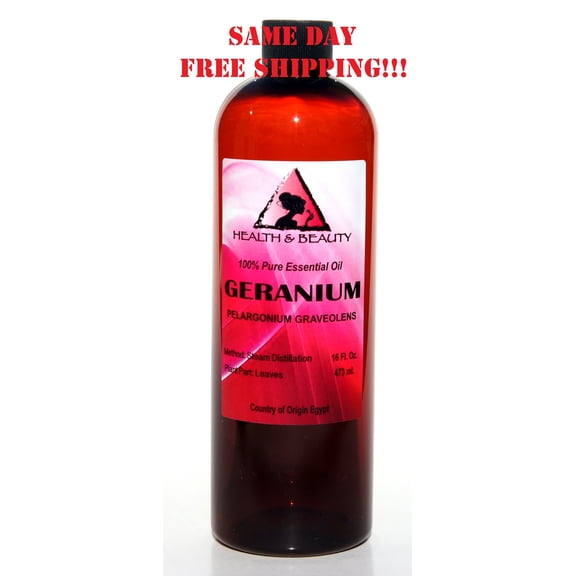 GERANIUM ESSENTIAL OIL AROMATHERAPY 100% PURE NATURAL 16 OZ