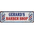 thumbnail image 1 of GERARD'S Barber Shop Hair Salon Gift Metal Sign Retro 6x18 206180031191, 1 of 1
