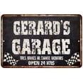 thumbnail image 1 of GERARD'S Garage Black Grunge Gift Sign 12x18 Decor Gift 112180005284, 1 of 1