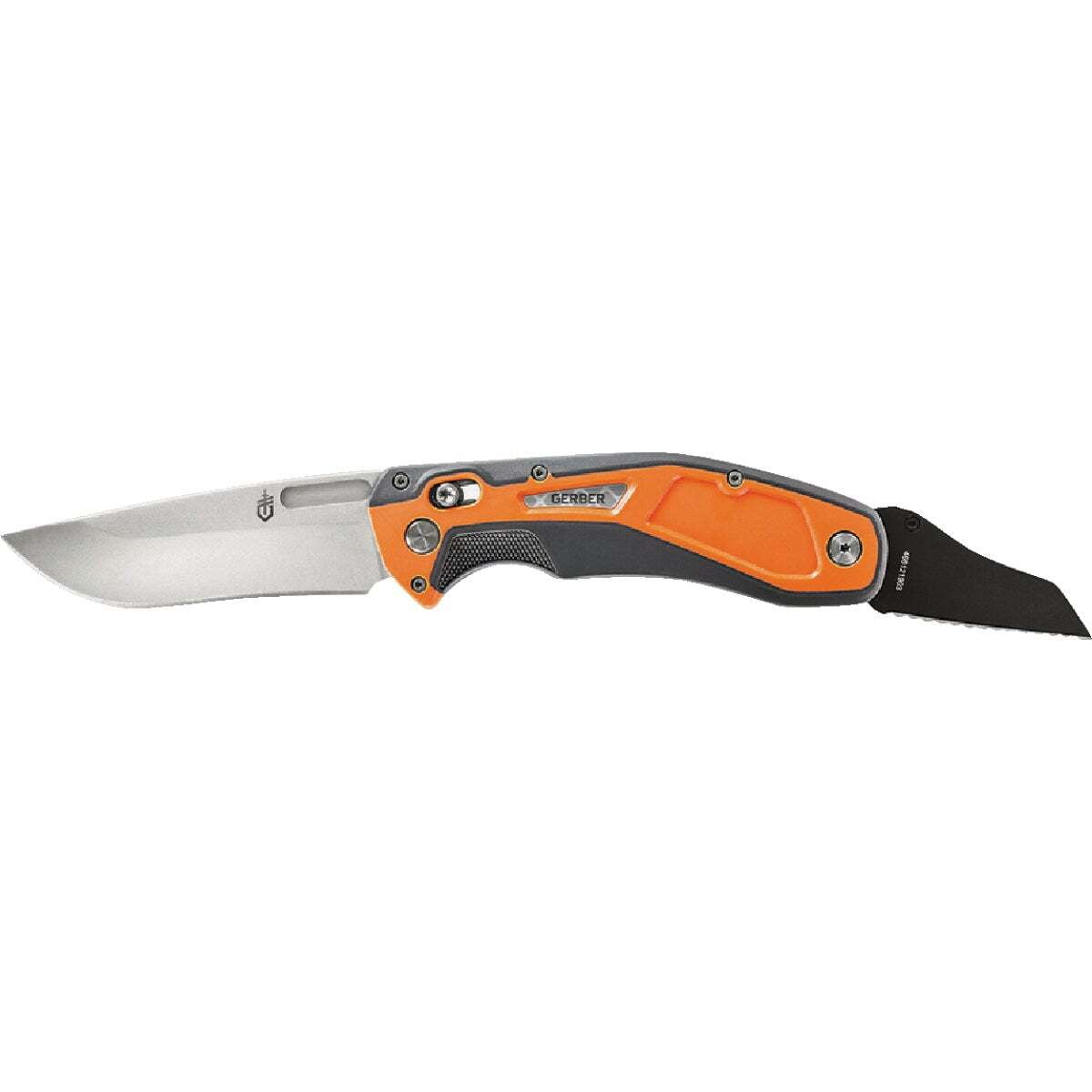 Gerber Randy Newberg DTS Pocket Knife 3.7" Drop Point 440C Satin Blade Polymer Handle Orange