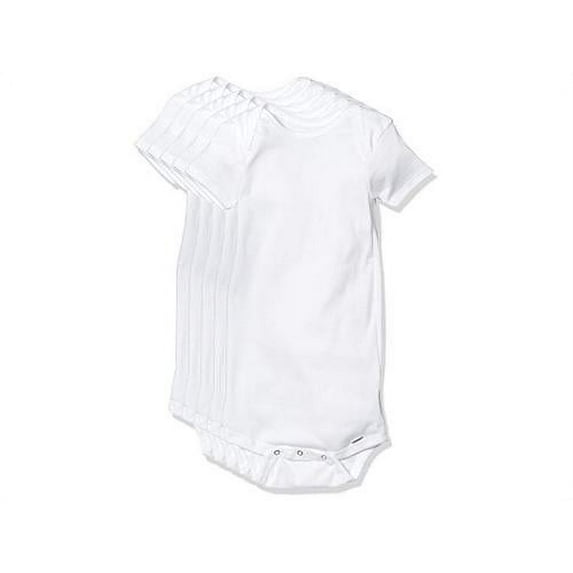 GERBER Baby 5-Pack Solid Onesies Bodysuits, White, 4T, White, Size 4T