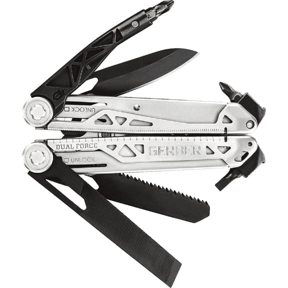 GERBER Dual-Force Multi-Tool,White/Black Residential Use, Standard Application
