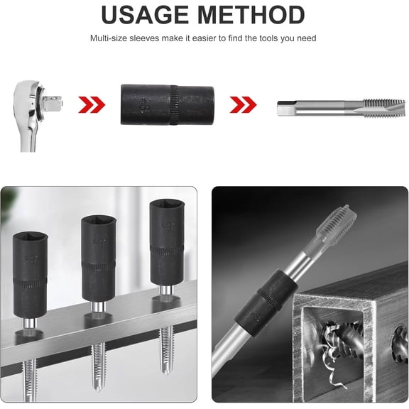 GEREMF-8PCS 1/4" and 3/8" Drive Tap Socket Set