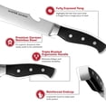 thumbnail image 1 of GEREMF-9" Professional Stainless Steel Scimitar Knife Set with Dual Sharpener, Knife Sheath - Professional Knife Set- Sharp Butcher Knife, Meat Knife, Kitchen Knife - Perfect for Meat Cutting, 1 of 4